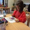 Painting flowers with water colours!